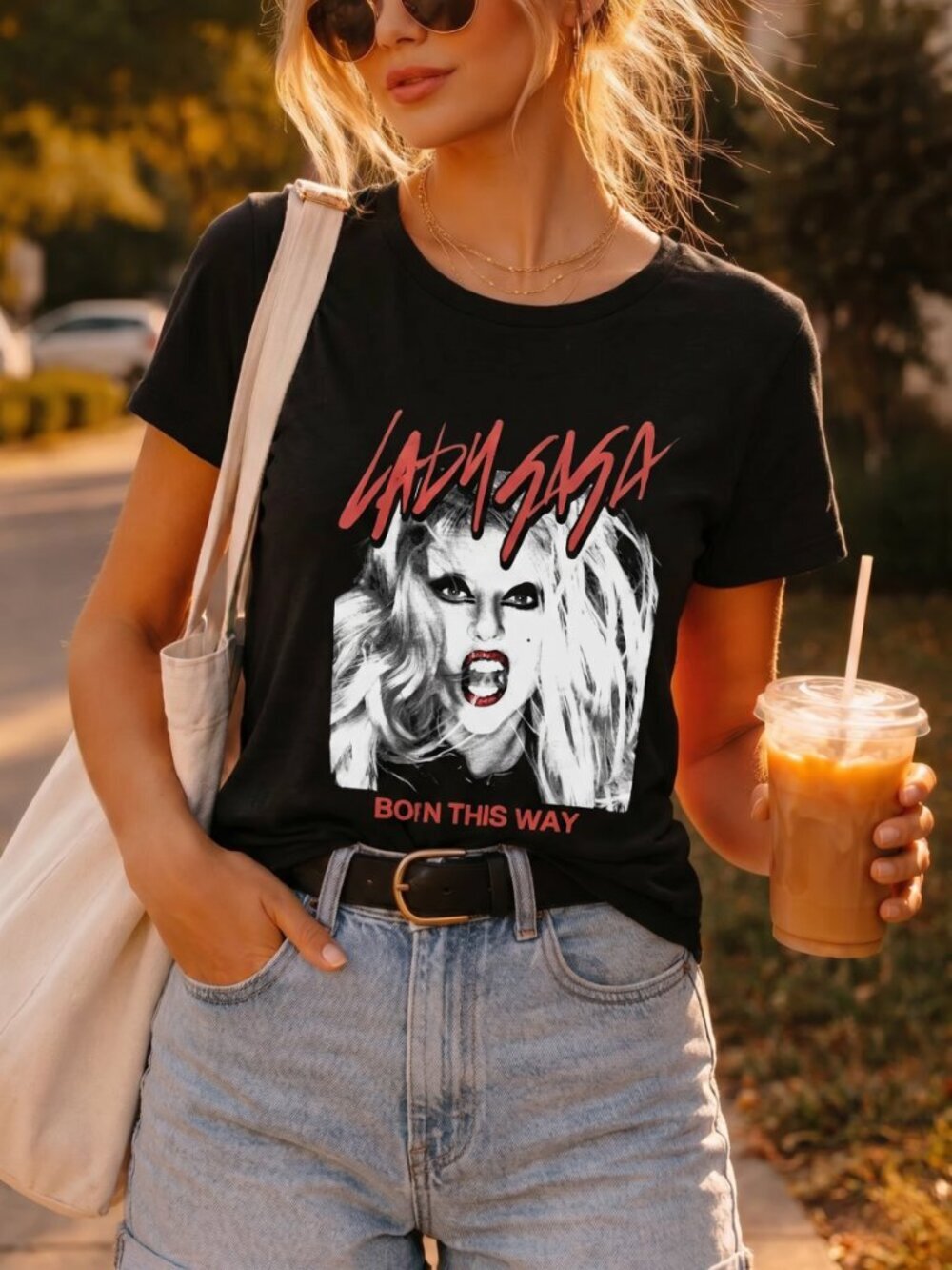 Lady Gaga band  TShirt (MEDIUM)
